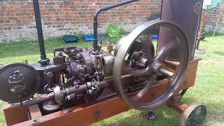 1914 Ruston Hornsby Stockport Gas engine [upl. by Yeltnarb956]