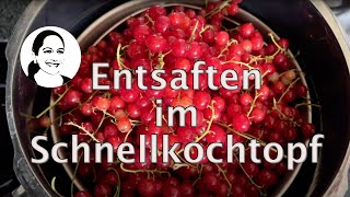 Schnellkochtopf Entsaften auch ohne Zucker  So einfach gehts [upl. by Aroel]