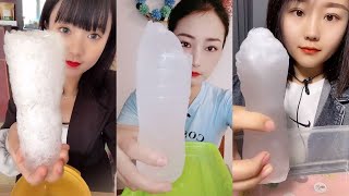 ASMR COTTON ICE SLUSH BOTTLES 🤍🧊 INSTANT ICE SLUSHY ICE EATING ASMR 얼음먹방 [upl. by Greiner]