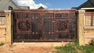 Price Of Rolling Gates Fence Rails Entrance Doors Exit Doors In Benin City Edo State Nigeria [upl. by Atirehc929]