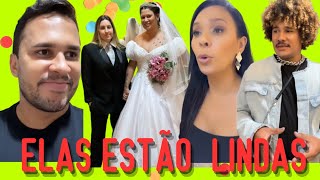 LUCAS GUIMARÃES LEVOU THAMARA E MAYARA PARA ESCOLHEREM O VESTIDO DE NOIVA E O TERNO PARA O CASAMENTO [upl. by Adest]