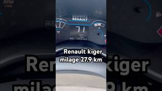 Renault kiger 2023 milage ytshorts shorts youtubeshorts [upl. by Llehcim954]