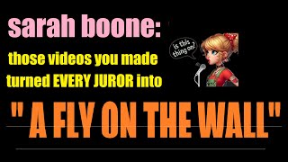 Sarah Boone Day 5 Eliminated ALL DOUBT Fingers Crossed Jurors Will Feel Same Way [upl. by Barhos]