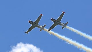 TWO ANGELS IN THE AIR CLOSE UP FLYBY  🇵🇱 Mazury Airshow 2024 Ketrzyn Airport Plane Spotting POLAND [upl. by Elberta167]