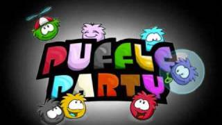 Puffle Party quotBlack Puffle Roomquot Music [upl. by Simaj707]