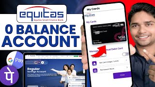 equitas bank zero balance account open  without kyc saving account opening online [upl. by Oreves]