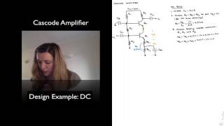 Cascode Amplifier Design Example  DC Biasing [upl. by Aineles]