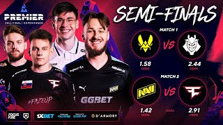 BLAST Fall Finals 2024 Semifinals  Vitality vs G2 amp FaZe Clan vs NAVI FILENG [upl. by Aredna]