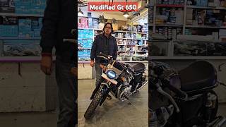 Modified Super GT 650 🔥  Continental GT 650 Accessories  Exhaust Sound GT 650 royalenfield [upl. by Christis]