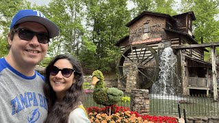 DOLLYWOOD Flower amp Food Festival 2022 BLAZING FURY DarkRide POV  DOLLY PARTON Statue  Sevierville [upl. by Airamasor]