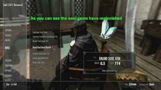 How to get unlimited soul gems in Skyrim  PC [upl. by Enegue590]