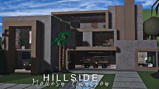 Bloxburg Hillside Modern Mansion 100k  NO LARGE PLOT  BLOXBURG Roblox [upl. by Arber649]