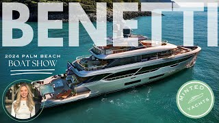 Benetti Oasis 34m amp Triumph 65m Debut  Palm Beach Superyacht Show  Exclusive RSVP Appointment [upl. by Annasiul539]