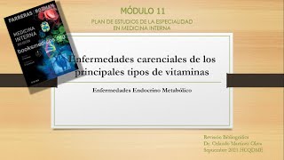 Enfermedades carenciales de los principales tipos de vitaminas ECPV [upl. by Notslar]