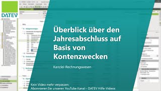 Überblick über den Jahresabschluss auf Basis von Kontenzwecken [upl. by Konstance]