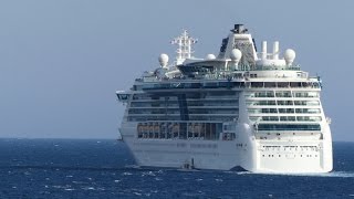 Royal Caribbean Brilliance of the Seas in Toulon France  4K UHD [upl. by Ahsineb]