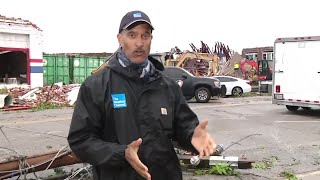 Ongoing search efforts in Sulphur OK after tornado damages area [upl. by Caldera401]