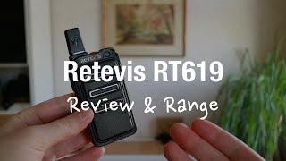 Retevis RT619 Licence Free Walkie Talkies Review and Range Test [upl. by Wenger815]