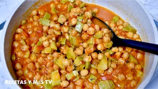 Como hacer Garbanzos Guisados una receta riquisima y fácil [upl. by Assillam]