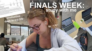 finals week in my life STUDY VLOG watch me slowly deteriorate [upl. by Soutor147]