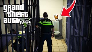 VERSTOPPEN IN HET POLITIE BUREAU  GTA V Hide amp Seek [upl. by Iaoh]