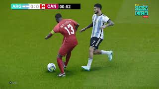 🔴Argentina Vs Canada LIVE  Copa America Semifinal PES 21 Simulation Gameplay [upl. by Akihsar250]