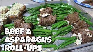 Beef and Asparagus RollUps  Simple and Delicious Low Carb Recipe  Cooking With Mom [upl. by Ayotan678]