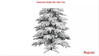 Vickerman Flocked Slim Utica Tree 75 Feet [upl. by Skurnik]