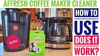 AFFRESH Coffee Maker Cleaner 3 Tablets DOES IT WORK DETAILED REVIEW IN KEURIG amp COFFEE MAKER [upl. by Aknayirp]