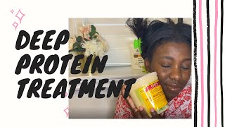 Deep Protein Treatment for Relaxed Hair [upl. by Giralda]