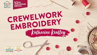 Easy Crewelwork Tutorial for Beginners  Crafts with Katherine Keatley [upl. by Dewey]