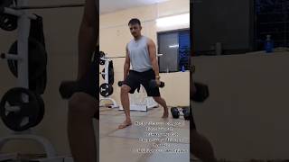 dumbbell lunges information influencer viralvideo knowledge gymmotivation [upl. by Leavy]