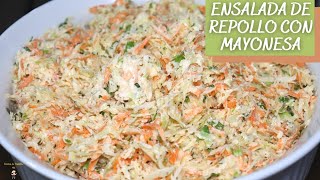 Como Hacer Ensalada De Repollo Con Mayonesa Ensalada De Col  Cabbage Salad With Mayonnaise [upl. by Nyleuqcaj]