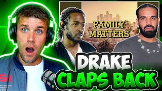 THIS IS BRUTAL  Rapper Reacts to Drake  Family Matters Kendrick Lamar Diss REACTION [upl. by Aerdied]