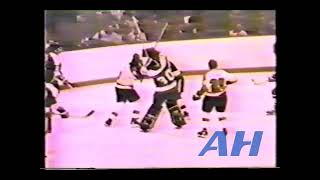 NHL Apr 4 1973 Dave SchutlzPHI v Dennis OBrienMIN almost HL Philadelphia Flyers Minnesota N [upl. by Hamid378]