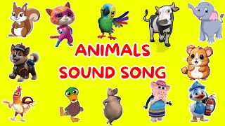 Animals Sounds Song  Sounds That Animals Make  Nursery Rhymes [upl. by Etterrag]