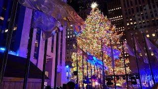 🎆 Rockefeller Center 90th Christmas Tree Lighting 🎄 Christmas 2022 🎊 [upl. by Other29]