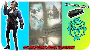 All Crescent Isle Legend of the Veil Pictorial Maps Location Shining Gem knows the symbol Secrets [upl. by Atirat]