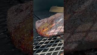 Creekstone farms brisket on the primitive 500 gallon smoker bbqmeat food bbqfoodie bbq brisket [upl. by Anyad]