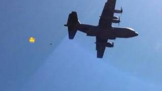 Hercules C130 chute drop FAIL [upl. by Ayit]