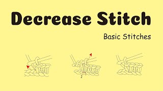 Decrease stitch dec [upl. by Icam]