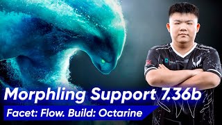 🌊 XinQ NEW MORPHLING SUPPORT 736 4 Pos  Dota 2 Pro Gameplay [upl. by Esdnyl]