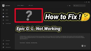 100  With Proof 🤩  How to Fix Epic Games Launcher Not Working  in Hindi [upl. by Ener]