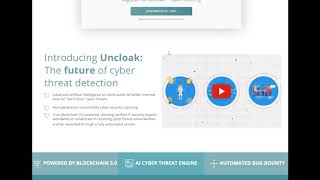 Uncloak ICO project surveyRU обзор проекта [upl. by Weixel]