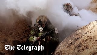 Russia accused of using tear gas in Ukraine [upl. by Nibroc]