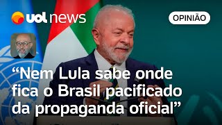 Governo lança slogan Brasil é um só povo Josias Nem Lula sabe onde fica esse país pacificado [upl. by Llednar]