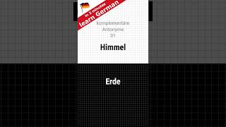 Antonyme 01 Gegensatzpaare  Deutsch lernen antonyms [upl. by Eibbil]