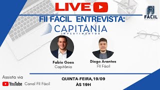 Fundos Imobiliários LIVE com Fabio Goes  Capitânia  CPSH11 [upl. by Boles]