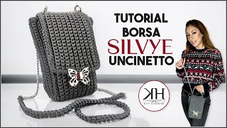 TUTORIAL BORSA UNCINETTO quotSilvyequot  BORSELLO UNISEX CROCHET 🌟 KatyHandmade [upl. by Scrope]