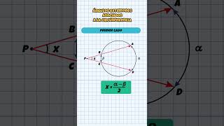 Cómo calcular un ángulo exterior con dos secantes en geometría [upl. by Eeldivad]